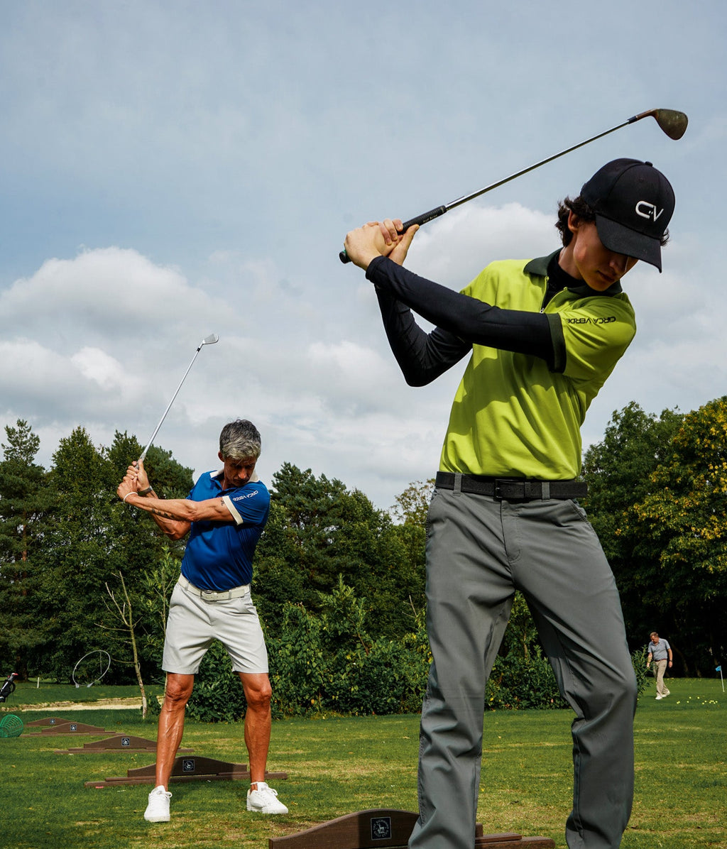 Aaron James Wild Lime Golf Polo