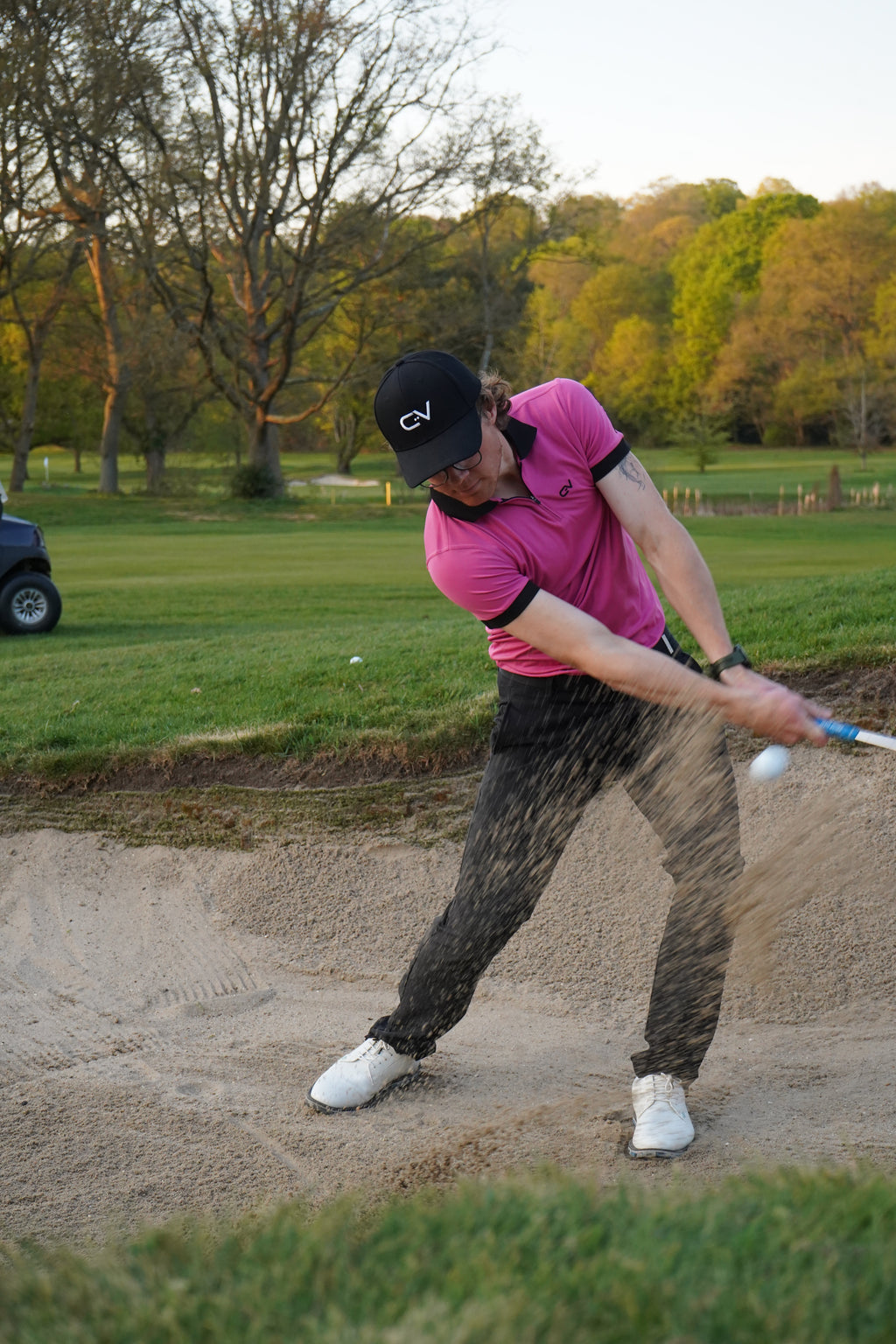 Aaron James Cone Flower Golf Polo
