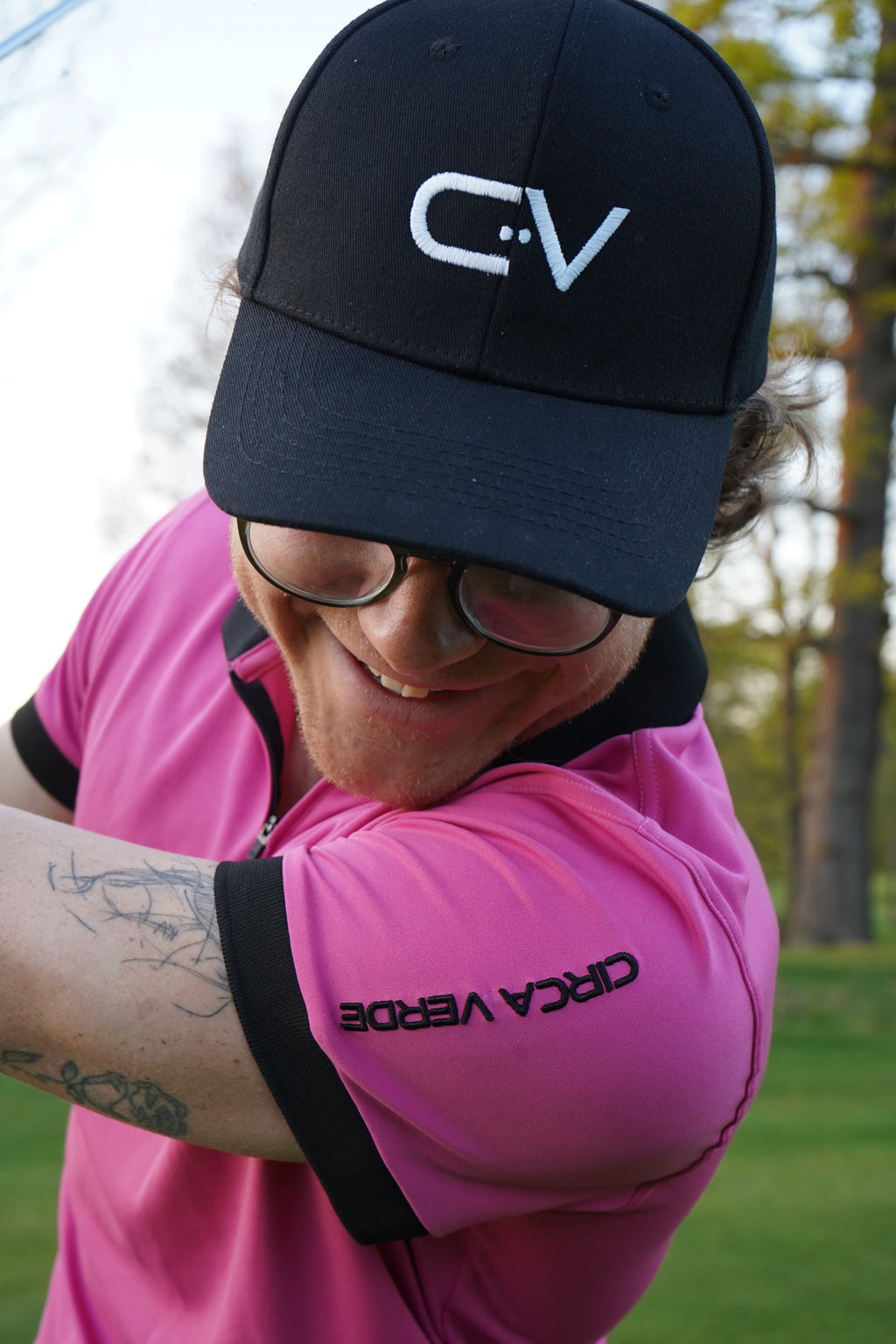Aaron James Cone Flower Golf Polo