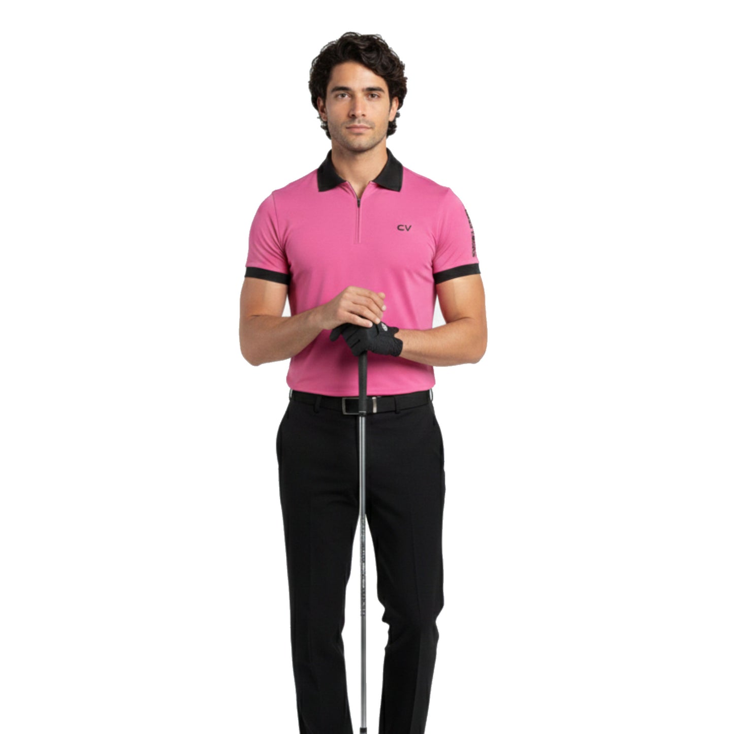 Aaron James Cone Flower Golf Polo