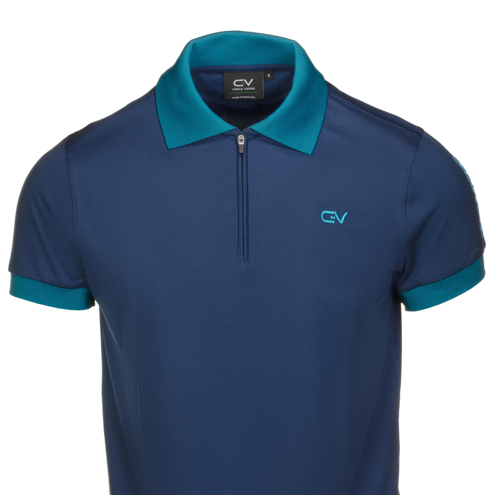 Aaron James State Blue Golf Polo