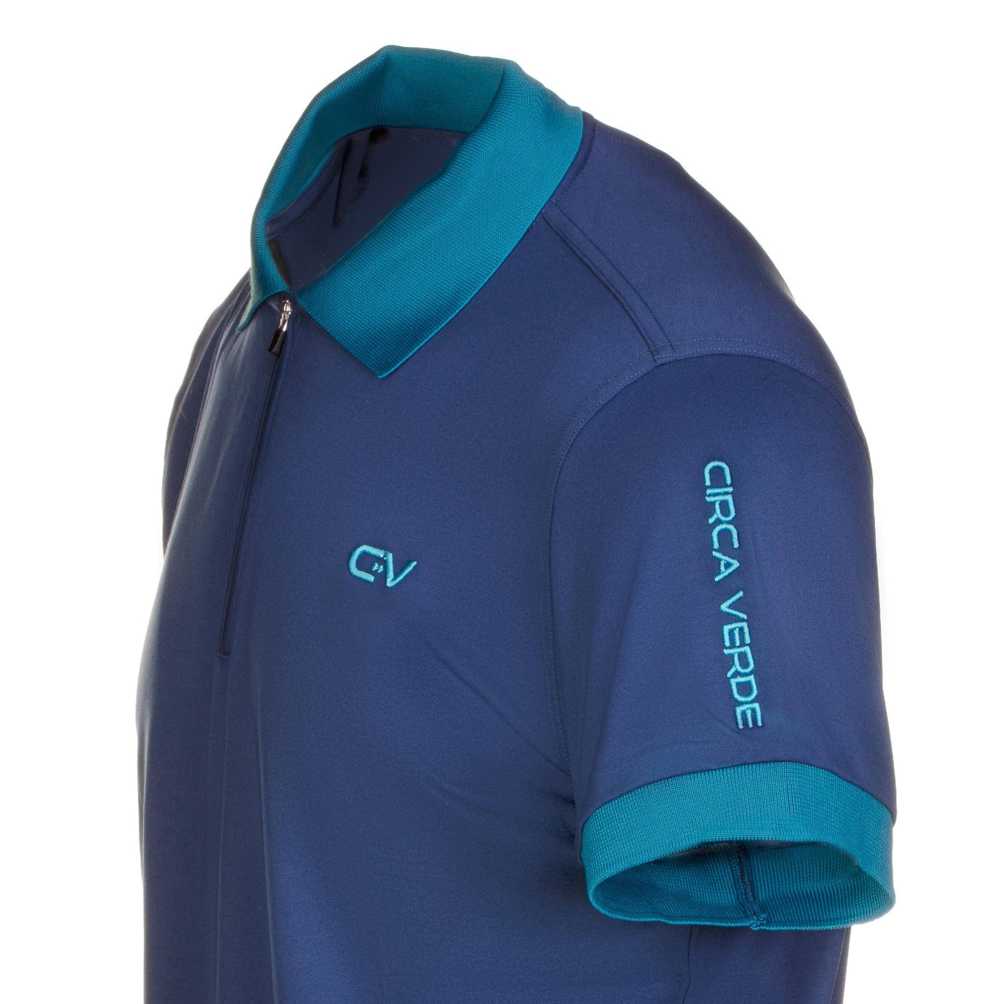 Aaron James State Blue Golf Polo