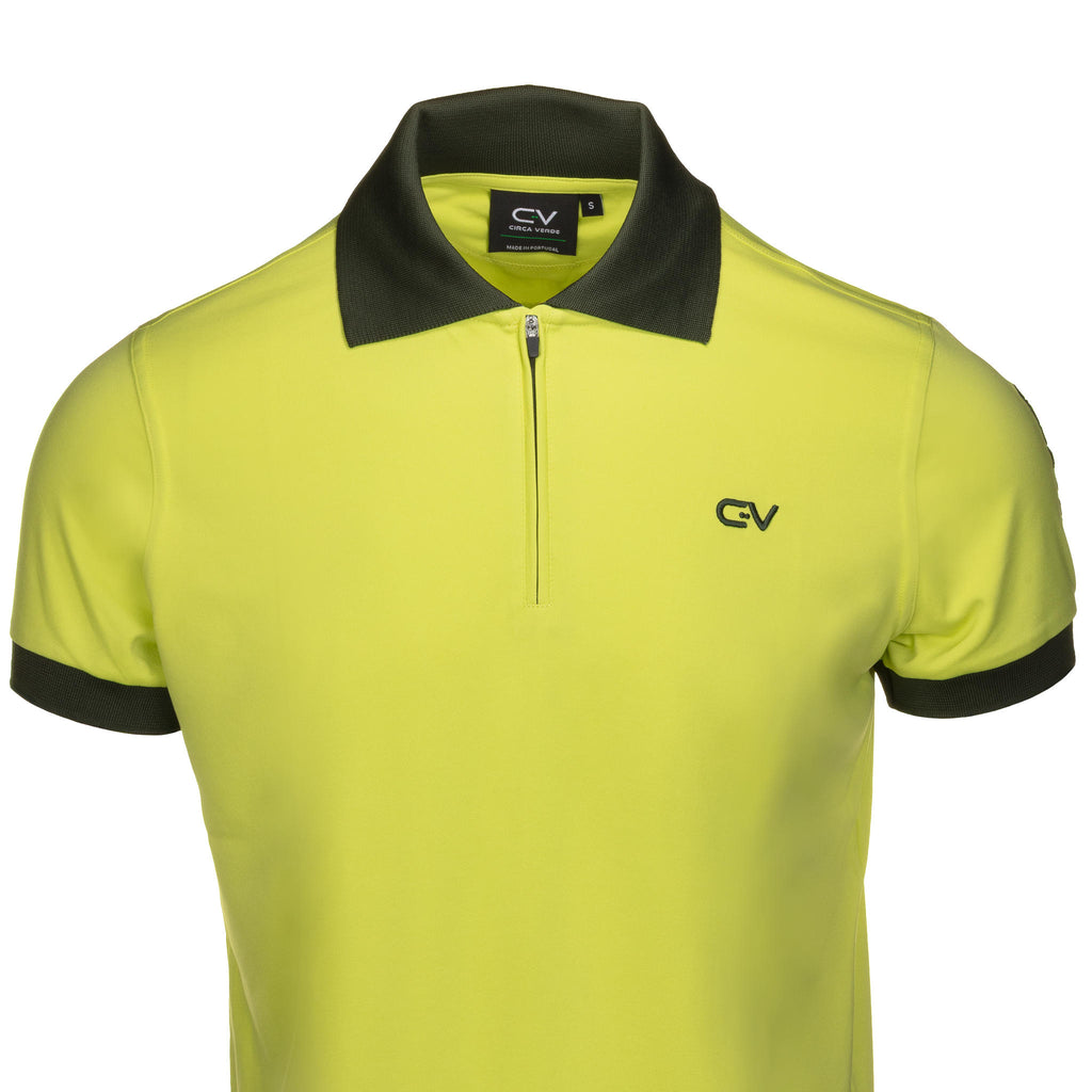 Aaron James Wild Lime Golf Polo