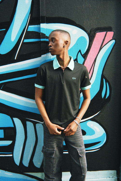 Aaron James Night Sky Golf Polo